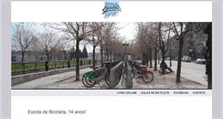 Desktop Screenshot of escoladebicicleta.com.br